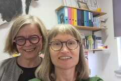 Agnieszka Podgórska (Watchdog) i Joanna Wowrzeczka - organizatorka spotkania w Cieszynie.