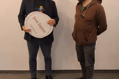 Szymon Osowski (Watchdog) i Krzysztof Wychowałek (Ośrodek Działań Ekologicznych „Źródła”) po spotkaniu w Łodzi.